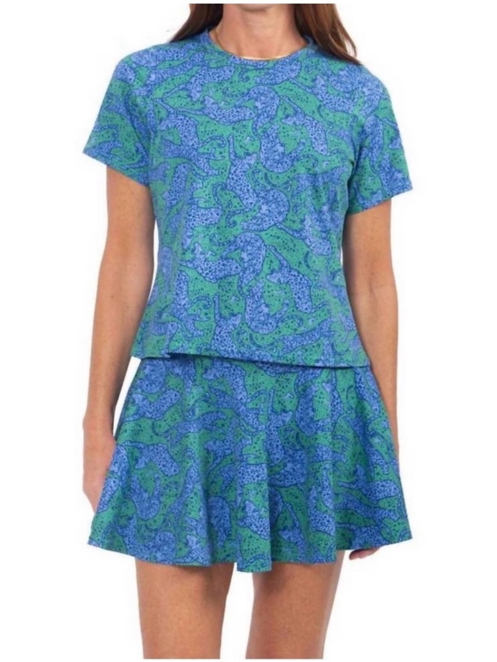 EMILY MCCARTHY- Joy Tee Pounce Blue Green Size M